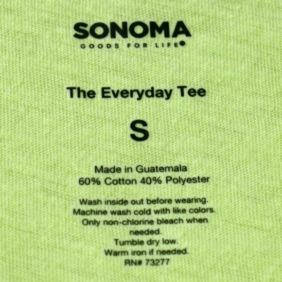 New Sonoma "The Everyday Tee" Lot of 4 Short-Sleeve Cotton Blend T-Shirts Small - Picture 13 of 13